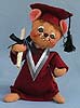 Annalee 7" Graduation Mouse in Maroon - Mint - 210594oxt