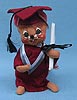Annalee 7" Graduation Mouse in Maroon - Mint - 210094