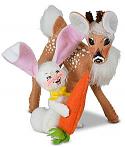 Annalee 3" Bunny and Fawn Friends 2023 - Mint - 210123