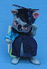Annalee 7" Graduation Mouse in Blue - Excellent -210580a