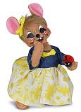 Annalee 5" Girl Mouse with Ladybug 2023 - Mint - 210723