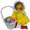 Annalee 6" Easter Duck with Basket of Eggs 2019 - Mint - 210919
