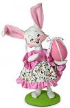 Annalee 6" Dainty Pink Girl Bunny 2024 - Mint - 211224