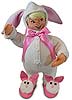 Annalee 14" Bunny Kid with Bunny Slippers 2019 - Mint - 212119