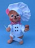 Annalee 6" Barbecue Chef Mouse - Mint - 212506