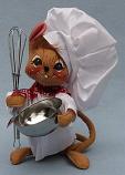 Annalee 7" Chef Mouse Holding Wisk and Bowl - Near Mint / Mint - 212595oxt