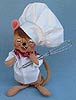 Annalee 7" Chef Mouse Holding Wisk and Bowl - Near Mint - 212595xoa