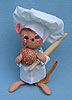 Annalee 7" Chef Mouse with Bread - Near Mint - 212596a