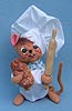 Annalee 7" Chef Mouse with Bread - Mint - 212596