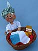 Annalee 7" Laundry Day Housewife Mouse with Basket - Mint - 213596xo