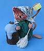 Annalee 7" Cleaning Day Housewife Mouse with Mop and Pail - Mint - 213597