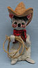Annalee 7" Cowboy Mouse - Excellent - 217582