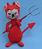 Annalee 7" Devil Mouse with Pitchfork - Mint / Near Mint - 219583