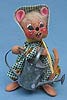 Annalee 7" Country Girl Mouse - Mint / Near Mint - 223396