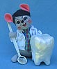 Annalee 7" Dentist Mouse with Tooth - Mint - 226503