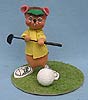 Annalee 7" Golfer Mouse - Near Mint - 229592