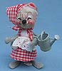 Annalee 7" Mouse with Watering Can - Excellent - 231586a