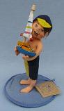 Annalee 7" Beach Kid with Boat - Very Good - 234092a