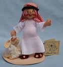 Annalee 7" Nativity Arab Shepherd Boy with Lamb - Mint - 234993