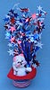 Annalee 3" Fourth of July Mouse Ornament - Open Eyes - Mint - 237402