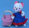 Annalee 7" Patriotic Picnic Girl Mouse - Mint - 237502ox