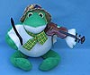 Annalee 9" Country Frog with Fiddle - Mint - 243304