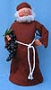 Annalee 18" Bottle Cover Monk Holding Grapes - Mint - 250287