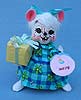Annalee 6" Baby Shower Mouse - Mint - 250508
