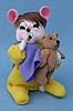 Annalee 6" I'm Sleepy Baby Mouse with Blanket - Mint - 250510