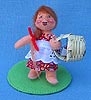 Annalee 3" Picnic Girl in Red Dress - Mint - 250597
