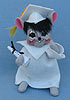Annalee 6" Graduation Mouse in White - Mint - 2012 - 253412oxt