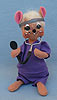 Annalee 7" Nurse - Doctor Medical Mouse in Scrubs - Mint - 253512oxt