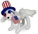 Annalee 6" Independence Day Puppy Dog 2024 - Mint - 260824