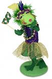 Annalee 10" Mardi Gras Girl Frog 2024 - Mint - 261524