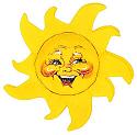 Annalee 5" Sunshine Pin-Magnet 2023 - Mint - 262423