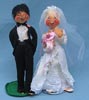 Annalee 10" Bride & Groom - Mint - 2705-2710-84ton