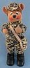 Annalee 8" Camouflage Bear - Mint - Signed - 278704s
