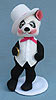 Annalee 8" Groom Panda Bear - Mint / Near Mint - 278801