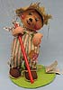 Annalee 10" Billy Bear Farmer with Pitchfork - Excellent - 280298a