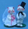Annalee 10" Bride & Groom Cats - Mint / Near Mint - 2904-2902-87