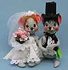 Annalee 12" Bride & Groom Mice - Mint - 2905-2910-82