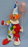 Annalee 10" Red Clown with Balloon - Mint / Near Mint - 294585rdef