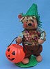Annalee 8" Halloween Trick or Treat Scarecrow Bear - Mint - 297700