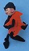 Annalee 5" Black Halloween Cookie Cutter Elf - Mint /Near Mint - 300094xx