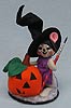 Annalee 5" Pumpkin Painter Witch Mouse 2016 - Mint - 300416