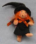 Annalee 3" Witch Kid Pin - Very Good - 300495a