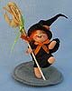 Annalee 3" Witch Kid with Broom - Mint - 300495xo