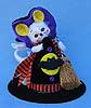 Annalee 5" Witch Hat Mouse - Mint - 300708