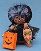 Annalee 6" Trick or Treat Witch Mouse with Mask - Mint - 300905