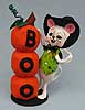 Annalee 9" Boo Witch Mouse with Stack of Pumpkins 2016 - Mint - 300916